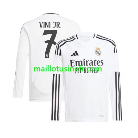 Maillot de Foot Real Madrid Vinicius Junior 7 Domicile 2024-25 Manches Longues Maillot de Foot Real Madrid Vinicius Junior 7 Domicile 2024-25 Manches Longues